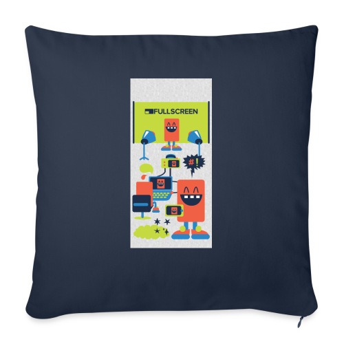 iphone5screenbots - Throw Pillow Cover 17.5” x 17.5”