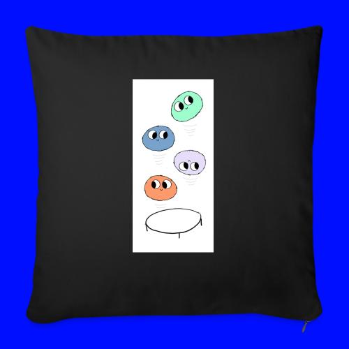Puffs on a Trampoline (iPhone Case) - Throw Pillow Cover 17.5” x 17.5”