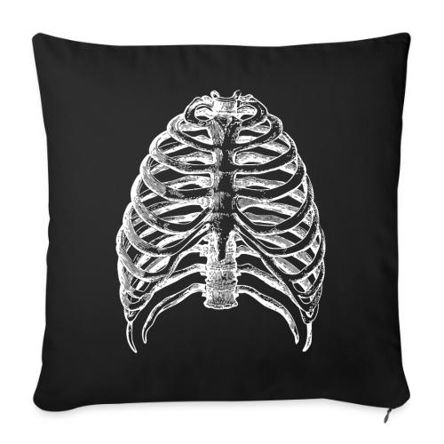 Human Rib Cage - Throw Pillow Cover 17.5” x 17.5”