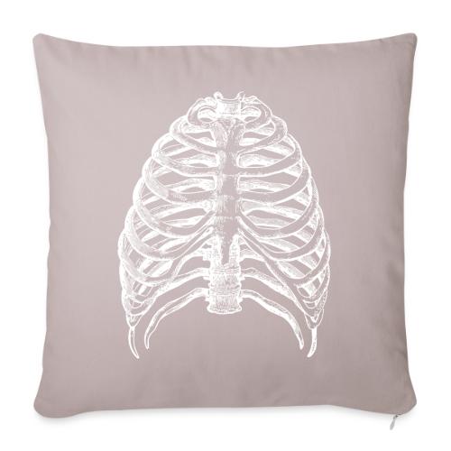 Human Rib Cage - Throw Pillow Cover 17.5” x 17.5”