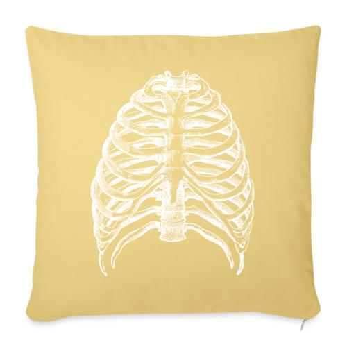 Human Rib Cage - Throw Pillow Cover 17.5” x 17.5”
