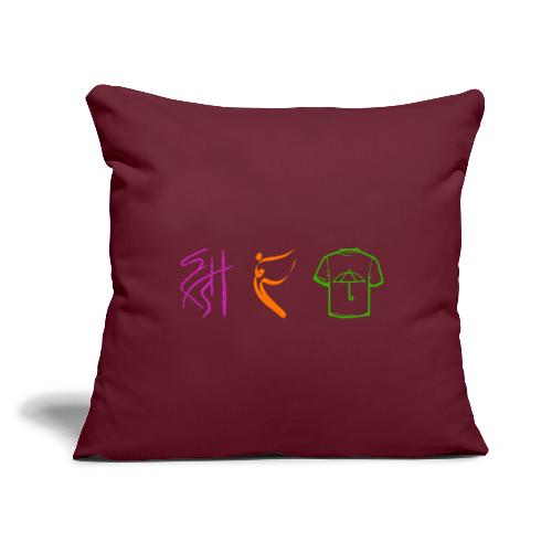 Official Logo - Color - Throw Pillow Cover 17.5” x 17.5”