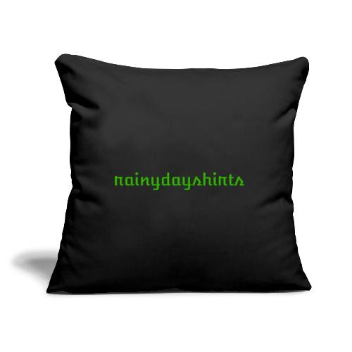 rainydayshirts text logo - Throw Pillow Cover 17.5” x 17.5”