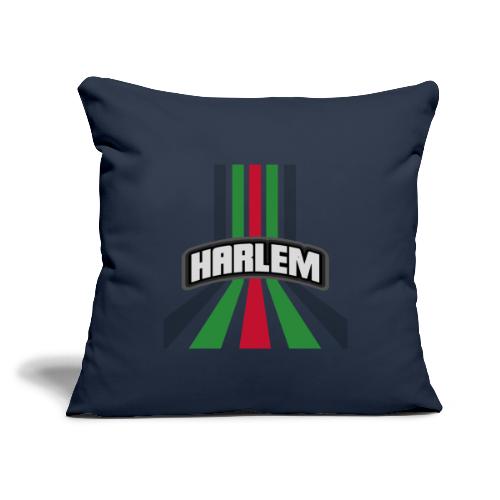 Harlem Red Black & Green - Throw Pillow Cover 17.5” x 17.5”