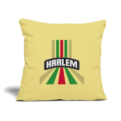 Harlem Red Black & Green - Throw Pillow Cover 17.5” x 17.5”