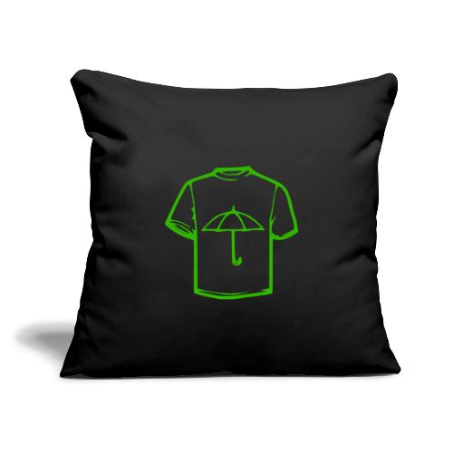 logo rainydayshirts color - Throw Pillow Cover 17.5” x 17.5”