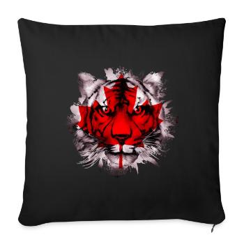 Canada - Throw Pillow Cover 17.5” x 17.5” - black - Front