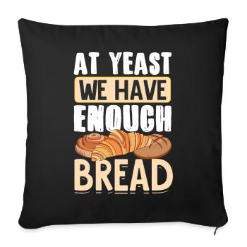 Bread Baking Bread Maker - Throw Pillow Cover 17.5” x 17.5” - black - Front