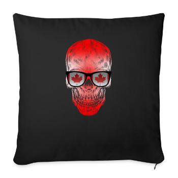 Canada - Throw Pillow Cover 17.5” x 17.5” - black - Front