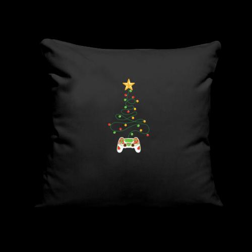 Gaming Christmas Tree Controller - Throw Pillow Cover 17.5” x 17.5”