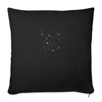 dreams - Throw Pillow Cover 17.5” x 17.5” - black - Front