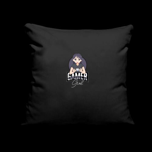 Gamer Girl: Level Up Princess - Throw Pillow Cover 17.5” x 17.5”