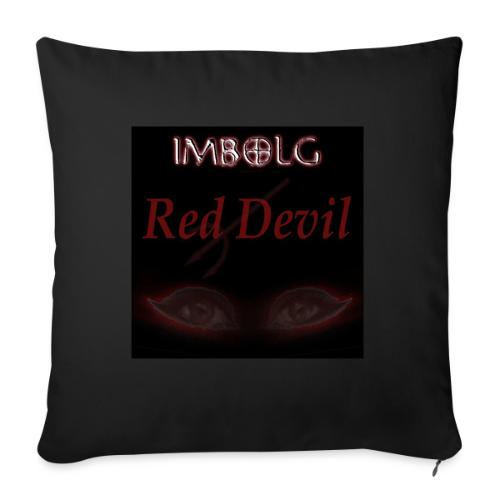Red Devil (with Black Background) - Throw Pillow Cover 17.5” x 17.5”