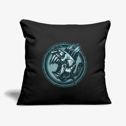 Wild Fish Grunge Animal - Throw Pillow Cover 17.5” x 17.5”