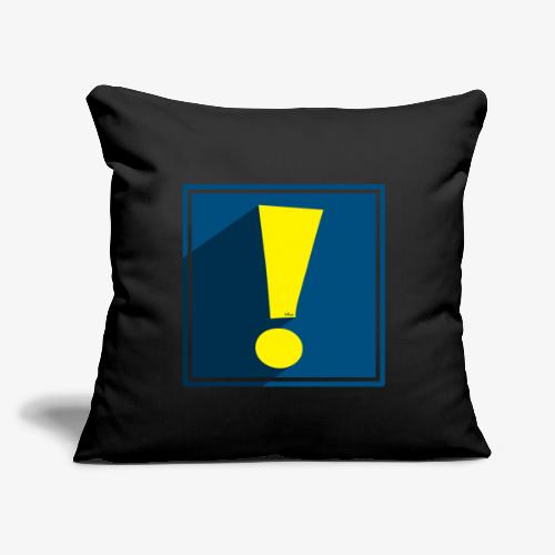 Whee Shadow Exclamation Point - Throw Pillow Cover 17.5” x 17.5”