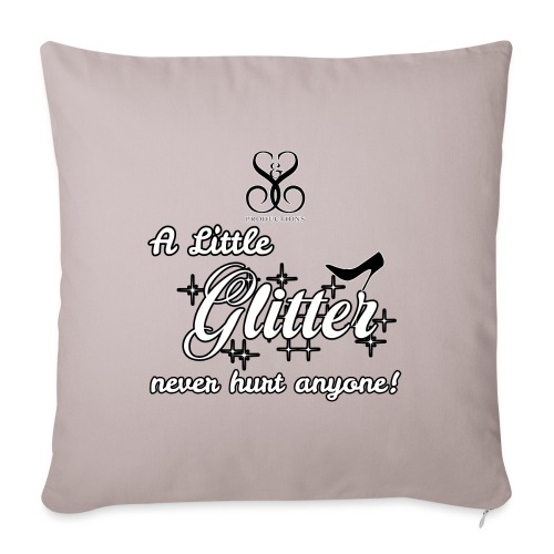 a little glitter - Throw Pillow Cover 17.5” x 17.5”