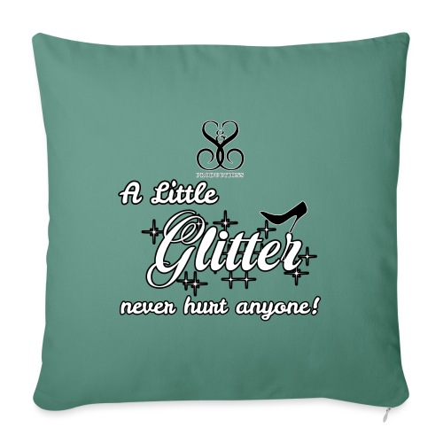 a little glitter - Throw Pillow Cover 17.5” x 17.5”