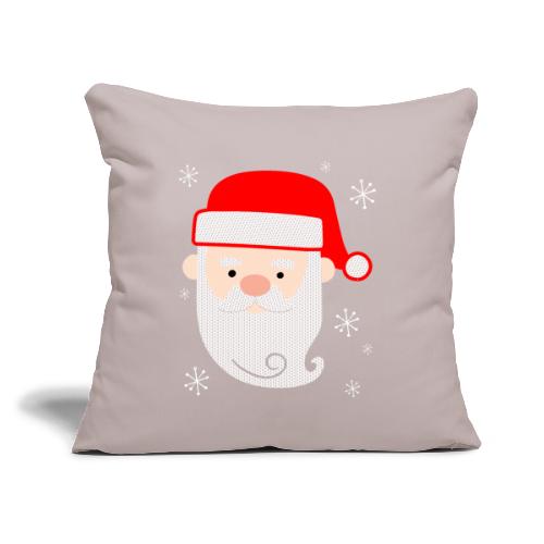 Santa Claus Texture - Throw Pillow Cover 17.5” x 17.5”