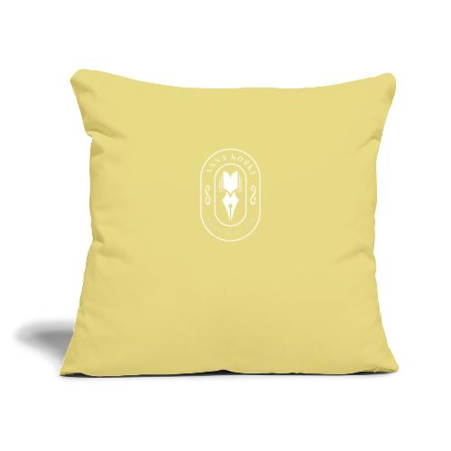 Full Logo White - Throw Pillow Cover 17.5” x 17.5”