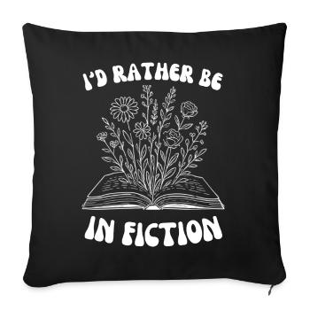 	 Chemise à fleurs cadeau pour maman confort color - Throw Pillow Cover 17.5” x 17.5” - black - Front
