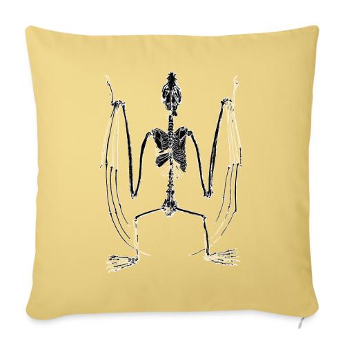 Bat Skeleton - Throw Pillow Cover 17.5” x 17.5”