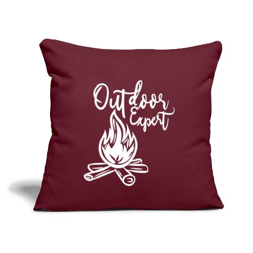 outdoor expert - Throw Pillow Cover 17.5” x 17.5”