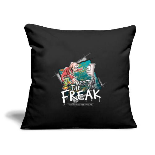meet the freak - Throw Pillow Cover 17.5” x 17.5”