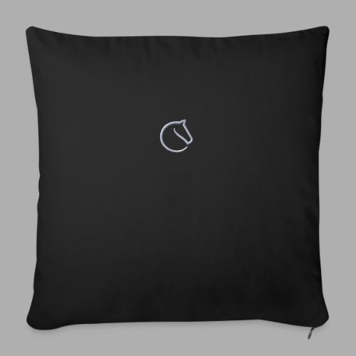 embroidered logo - Throw Pillow Cover 17.5” x 17.5”