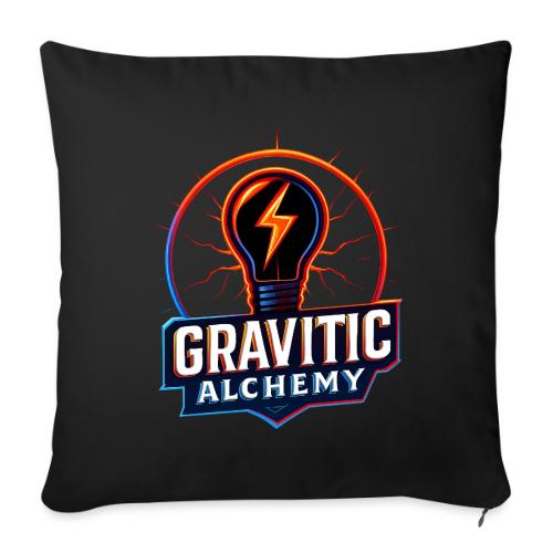 Gravitic Alchemy Logo - Throw Pillow Cover 17.5” x 17.5”
