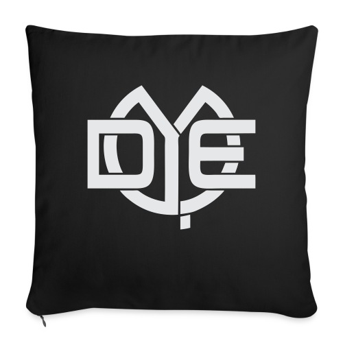 DYEFinalBiggerWhite 1 color - Throw Pillow Cover 17.5” x 17.5”