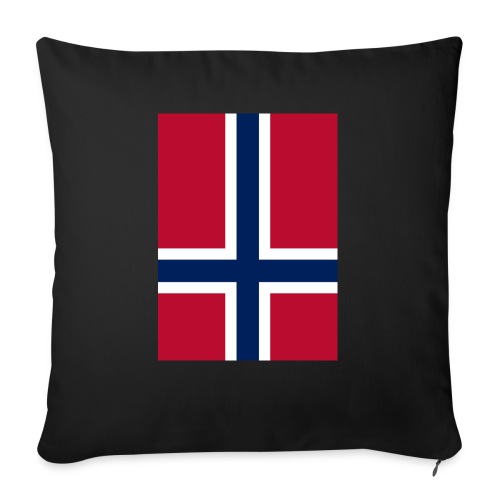 True Norwegian Black Metal (FRONT + BACK) - Throw Pillow Cover 17.5” x 17.5”