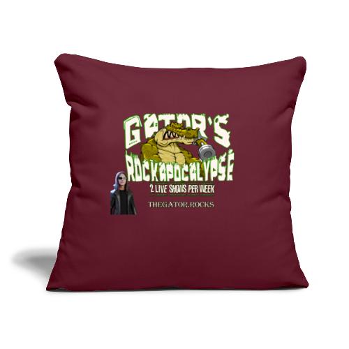 Gator s Rockapocalypse Accessories Front+Back - Throw Pillow Cover 17.5” x 17.5”