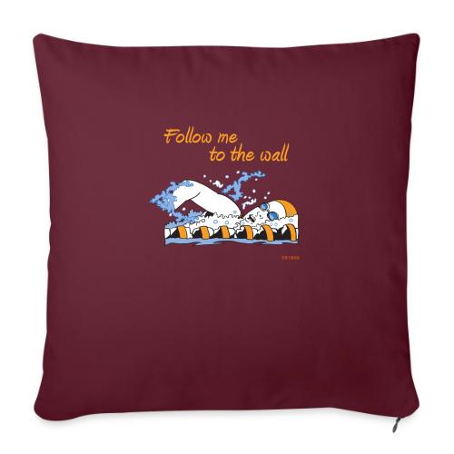 Follow me to the wall - Throw Pillow Cover 17.5” x 17.5”