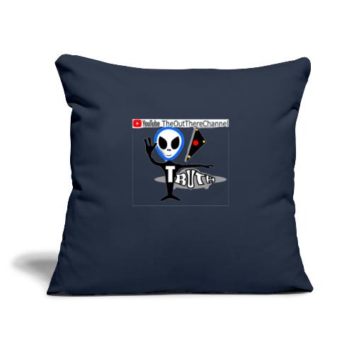 NewOTLogo BigTRANS with Back Pinky Crew Logo - Throw Pillow Cover 17.5” x 17.5”