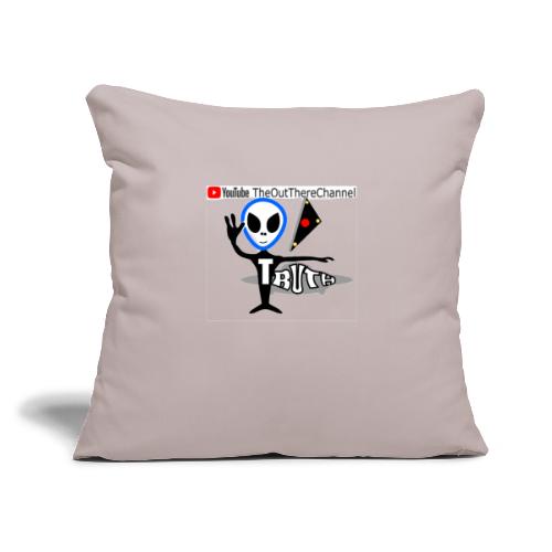 NewOTLogo BigTRANS Back with OTChan Front - Throw Pillow Cover 17.5” x 17.5”