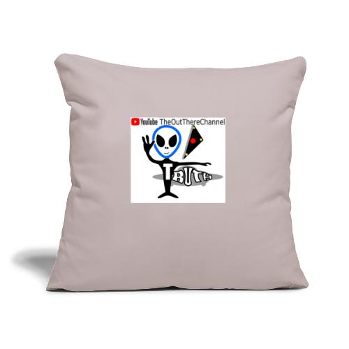 NewOTLogo Big2400 with Mr Grey Back Crew - Throw Pillow Cover 17.5” x 17.5”