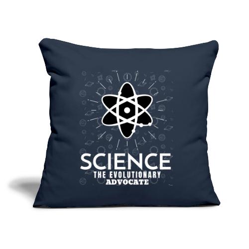 Science The Evolutionary Advocate White Design - Throw Pillow Cover 17.5” x 17.5”