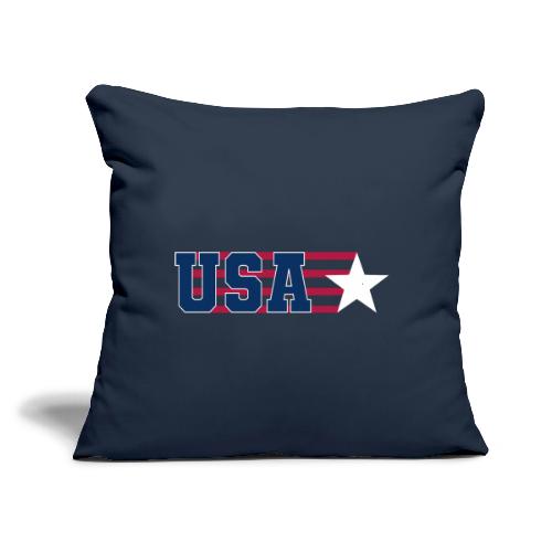 Star Stripe USA - Throw Pillow Cover 17.5” x 17.5”