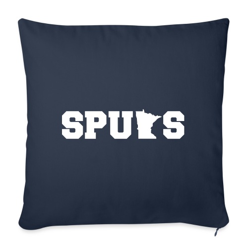 MN Spurs - State - Throw Pillow Cover 17.5” x 17.5”