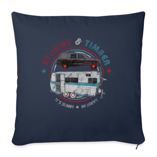 Stormy & Timber Logo - Throw Pillow Cover 17.5” x 17.5”
