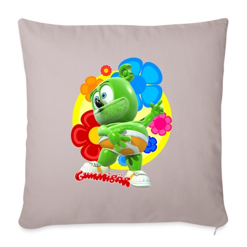Gummibär Flowers - Throw Pillow Cover 17.5” x 17.5”