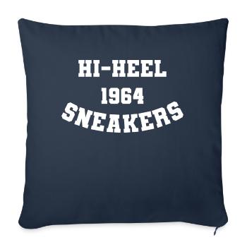 Hi Heel Sneakers - Throw Pillow Cover 17.5” x 17.5” - navy - Front