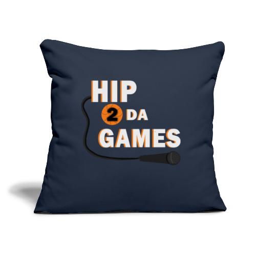 Hip 2 Da Games Alternate logo - Throw Pillow Cover 17.5” x 17.5”