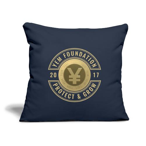 YEM FOUNDATION PROTECT & GROW - Throw Pillow Cover 17.5” x 17.5”