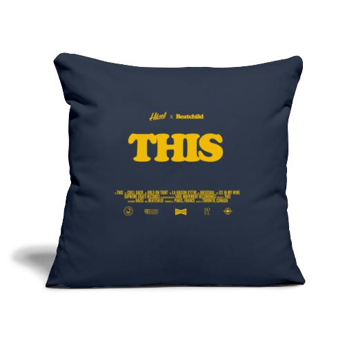 THIS TRANSPARENT Yellow - Throw Pillow Cover 17.5” x 17.5”