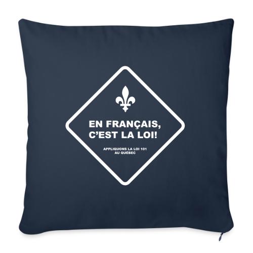 Loi 101 - Housse de coussin décorative