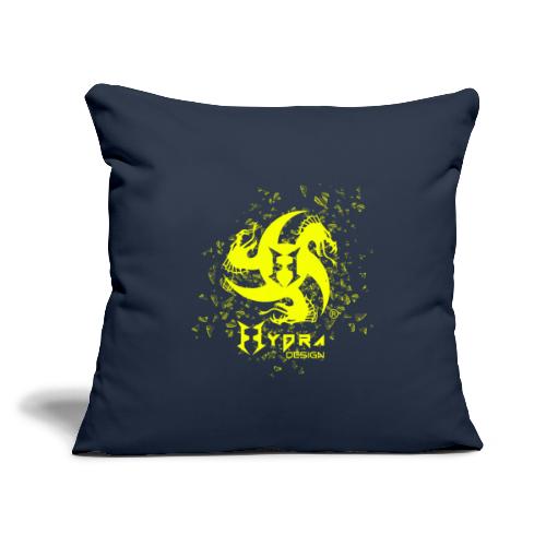 Hydra Design Logo Glass Explosion - Throw Pillow Cover 17.5” x 17.5”