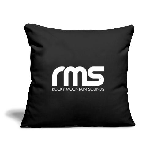 RMS White classic logo - Throw Pillow Cover 17.5” x 17.5”