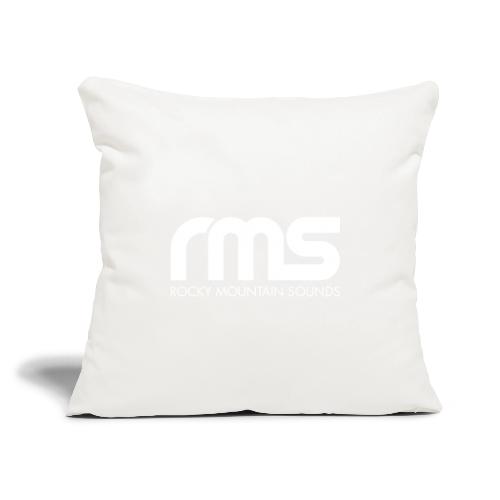 RMS White classic logo - Throw Pillow Cover 17.5” x 17.5”