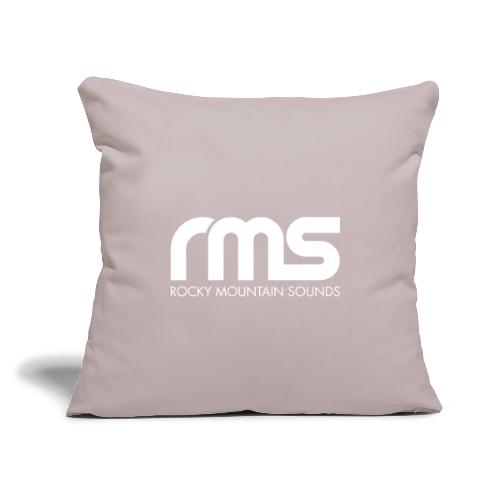 RMS White classic logo - Throw Pillow Cover 17.5” x 17.5”
